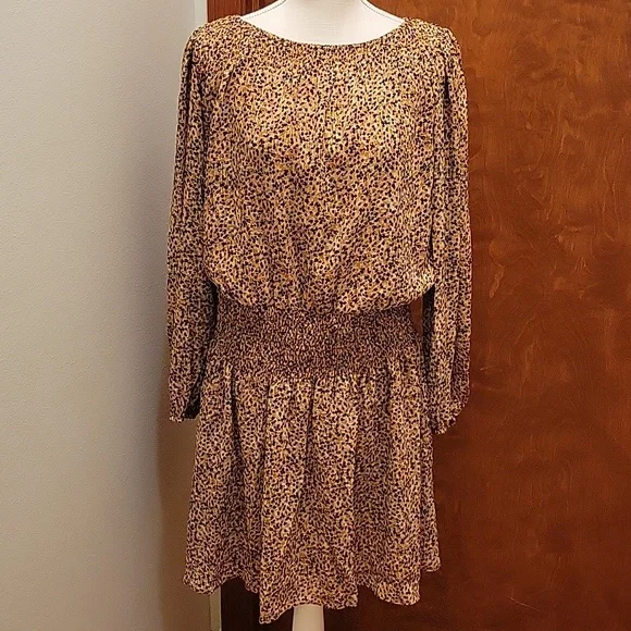 long sleeve dress cream HATCH Collection The Daria Getaway Mini Dress in Island Pearl